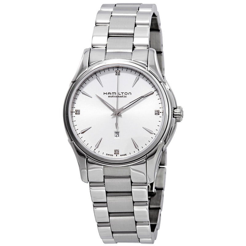 Hamilton Jazzmaster Automatic Diamond Silver Dial Ladies Watch #H32315111 - Watches of America