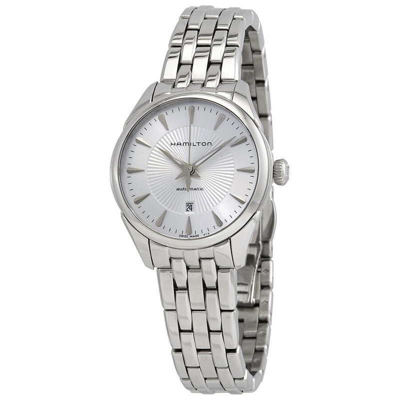 Hamilton Jazzmaster Automatic Silver Dial Ladies Watch #H42215151 - Watches of America