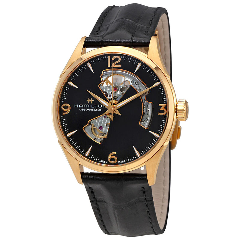 Hamilton Jazzmaster Open Heart Automatic Black Dial Men's Watch #H32735731 - Watches of America