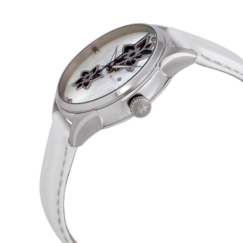 Hamilton Jazzmaster Open Heart Mother of Pearl Dial Ladies Watch #H32115892 - Watches of America #2