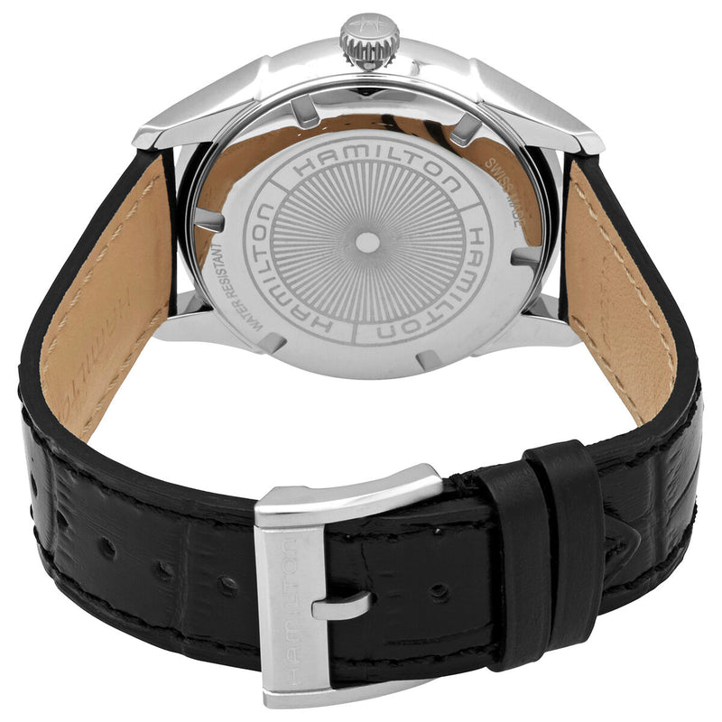 Hamilton Jazzmaster Quartz Grey Dial Black Leather Men's Watch #H32451742 - Watches of America #3
