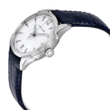 Hamilton Jazzmaster Silver Dial Blue Leather Ladies Watch #H42211655 - Watches of America #2