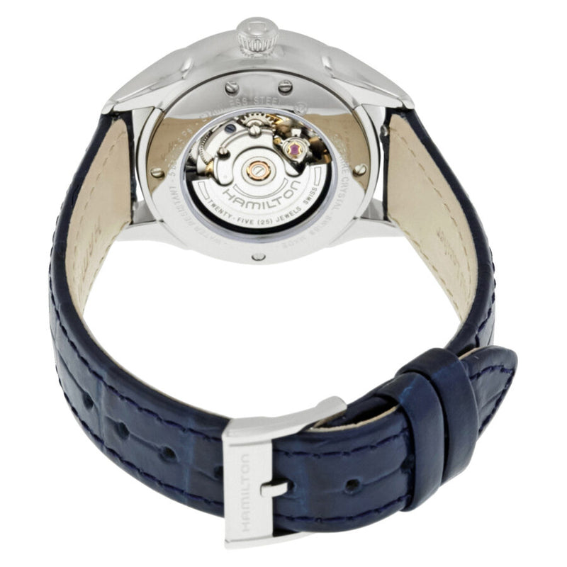 Hamilton Jazzmaster Silver Dial Blue Leather Ladies Watch #H42215651 - Watches of America #3