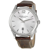 Hamilton Jazzmaster Slim Automatic Silver Dial Men's Watch #H38615555 - Watches of America