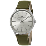 Hamilton Jazzmaster Thinline Automatic Silver Dial Men's Watch #H38525811 - Watches of America