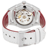 Hamilton JazzMaster White Skeletal Dial White Leather Ladies Watch #H32405811 - Watches of America #3