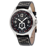 Hamilton Khaki Aviation Automatic Black Dial Black Leather Men's Watch #H76655733 - Watches of America