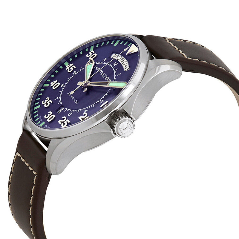 Hamilton Khaki Aviation Automatic Blue Dial Men's Watch #H64615545 - Watches of America #2