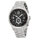 Hamilton Khaki Aviation Black Dial Stainless Steel Automatic Men's Watch #H76655133 - Watches of America