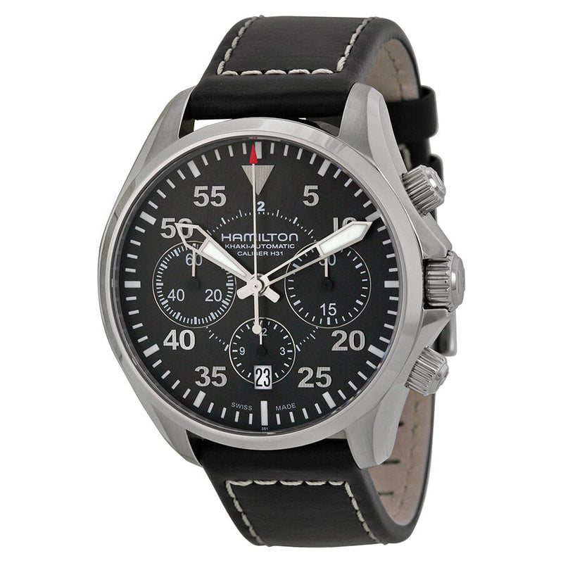 Hamilton Khaki Aviation Pilot Auto Chrono Watch #H64666735 - Watches of America
