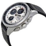 Hamilton Khaki Aviation X-Patrol Chronograph Silver Dial Black Leather Men's Watch #H76566751 - Watches of America #2