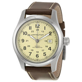 Hamilton Khaki Field Automatic Beige Dial Men's Watch #H70555523 - Watches of America