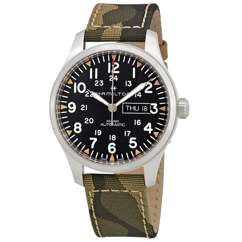 Hamilton Khaki Field Automatic Black Dial Men's Watch #H70535031 - Watches of America
