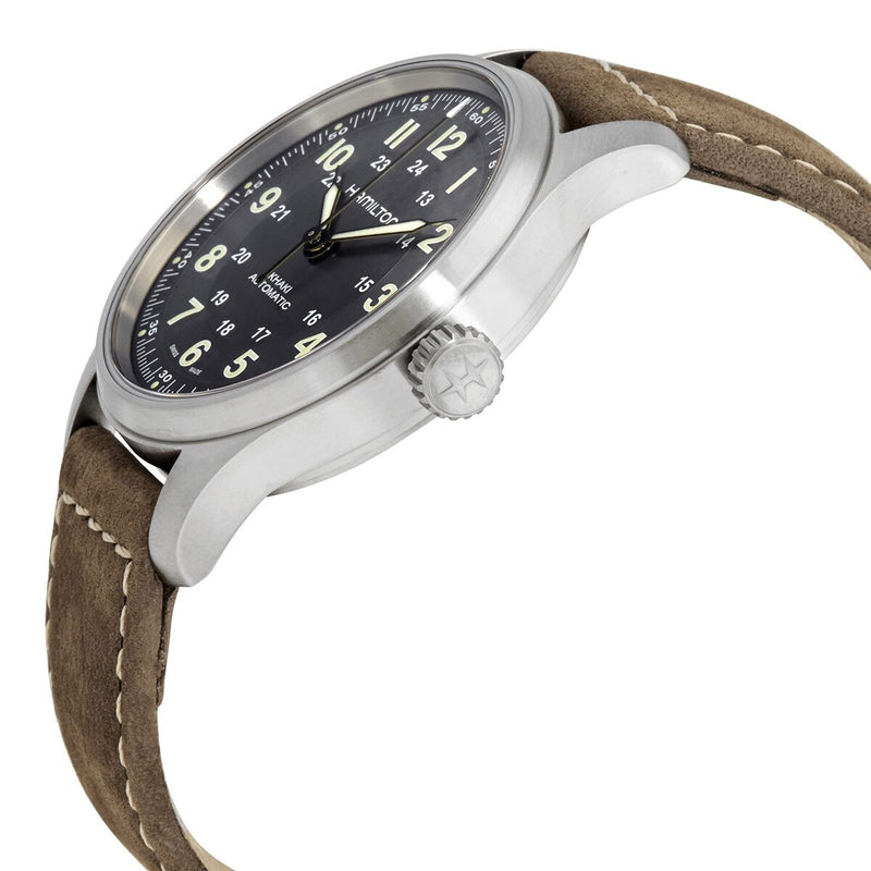 Hamilton Khaki Field Automatic Black Dial Men's Watch #H70545550 - Watches of America #2