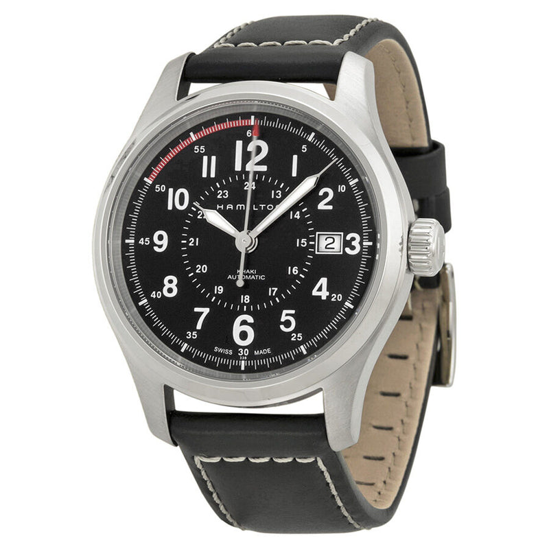 Hamilton Khaki Field Automatic Black Dial Men's Watch #H70595733 - Watches of America