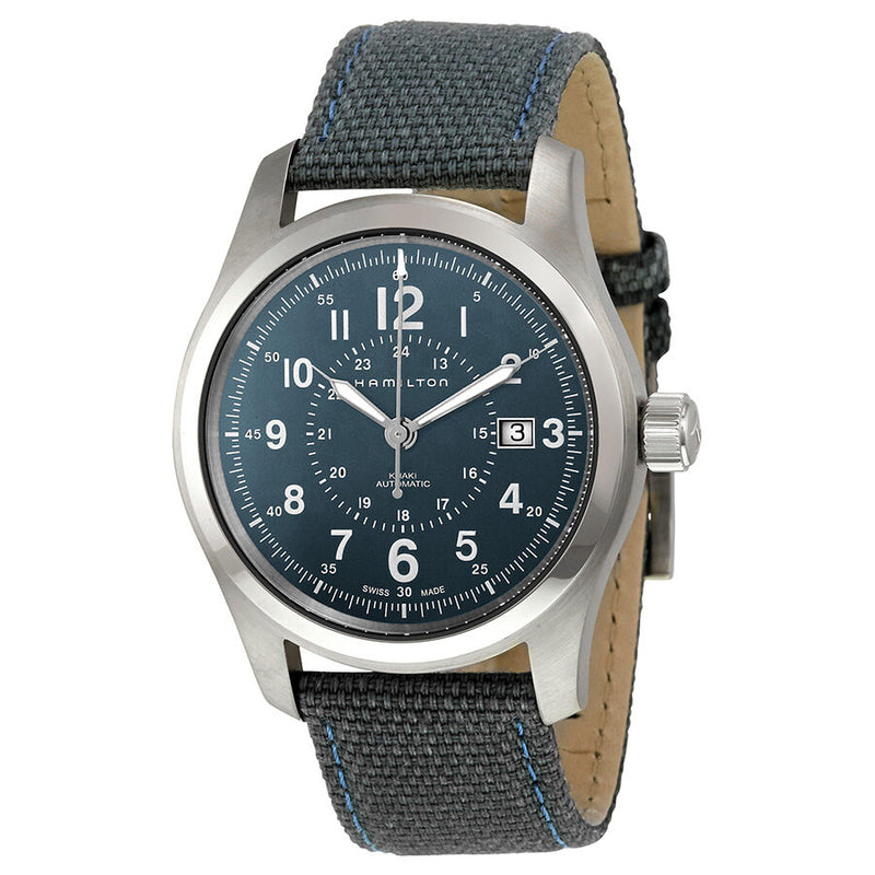 Hamilton Khaki Field Automatic Blue Dial Men's Watch #H70605943 - Watches of America