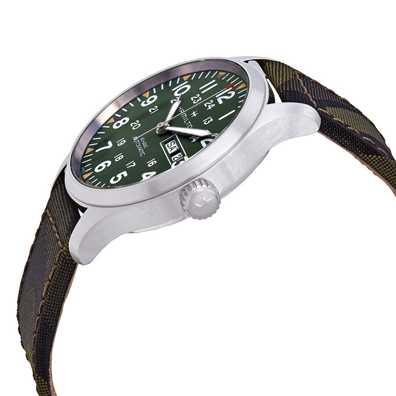 Hamilton Khaki Field Automatic Green Dial Men's Watch #H70535061 - Watches of America #2
