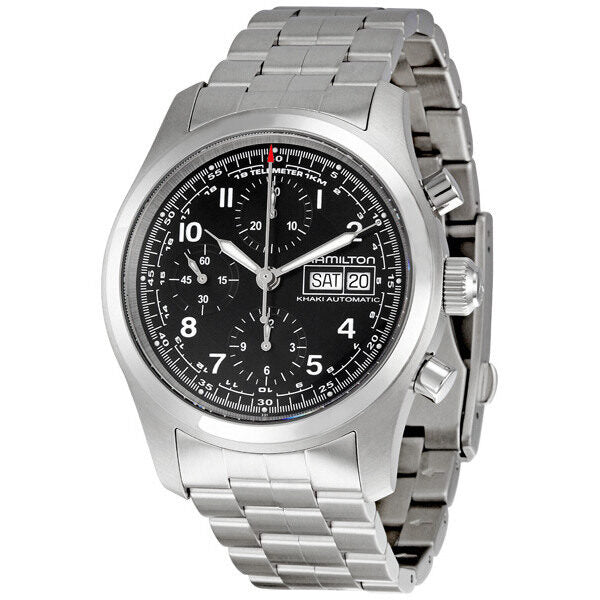 Hamilton Khaki Field Black Dial Chronograph Automatic Men's Watch #H71516137 - Watches of America