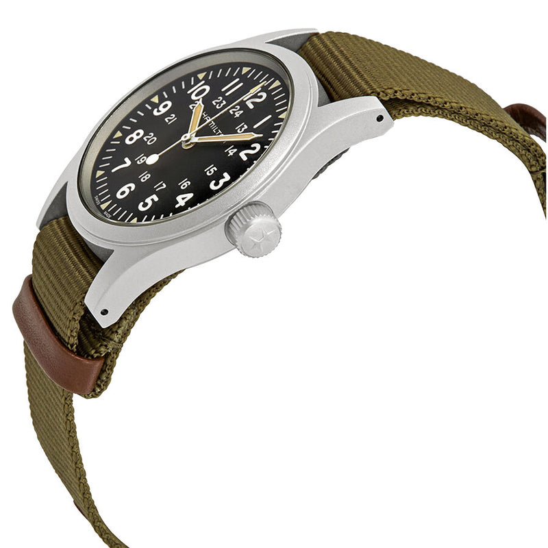 Hamilton Khaki Field Black Dial Men's Hand Wound Watch #H69429931 - Watches of America #2