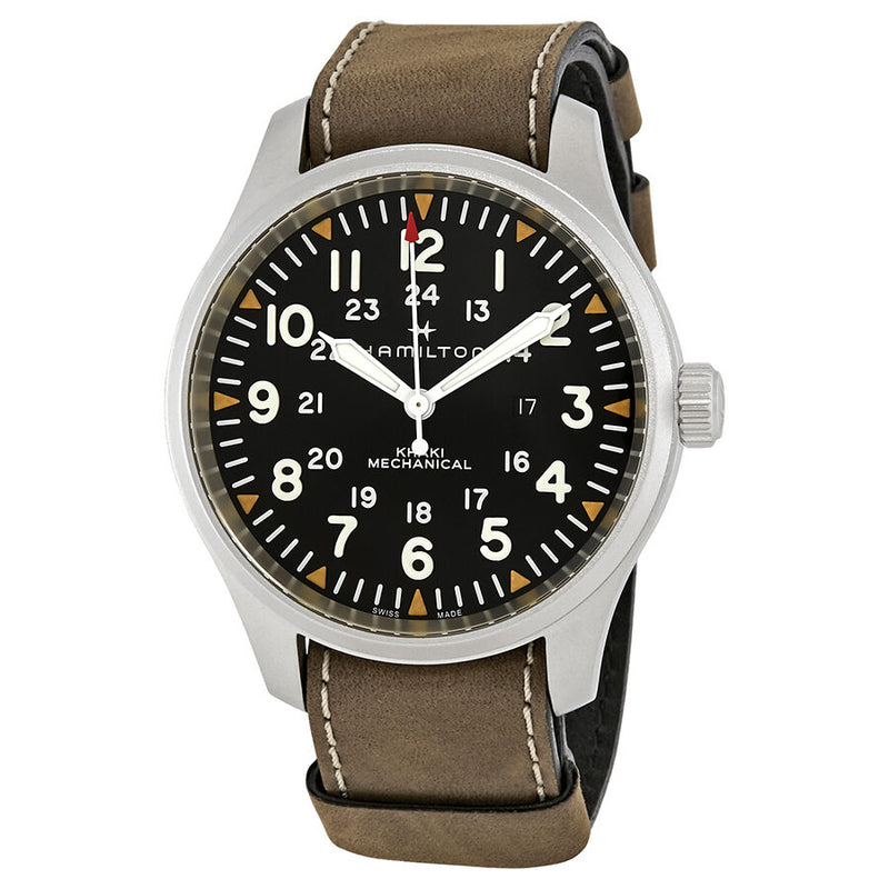 Hamilton Khaki Field Black Dial Men's Limited Edition Hand Wound Watch #H69819530 - Watches of America