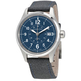Hamilton Khaki Field Automatic Blue Dial Men's Nylon Watch #H70305943 - Watches of America