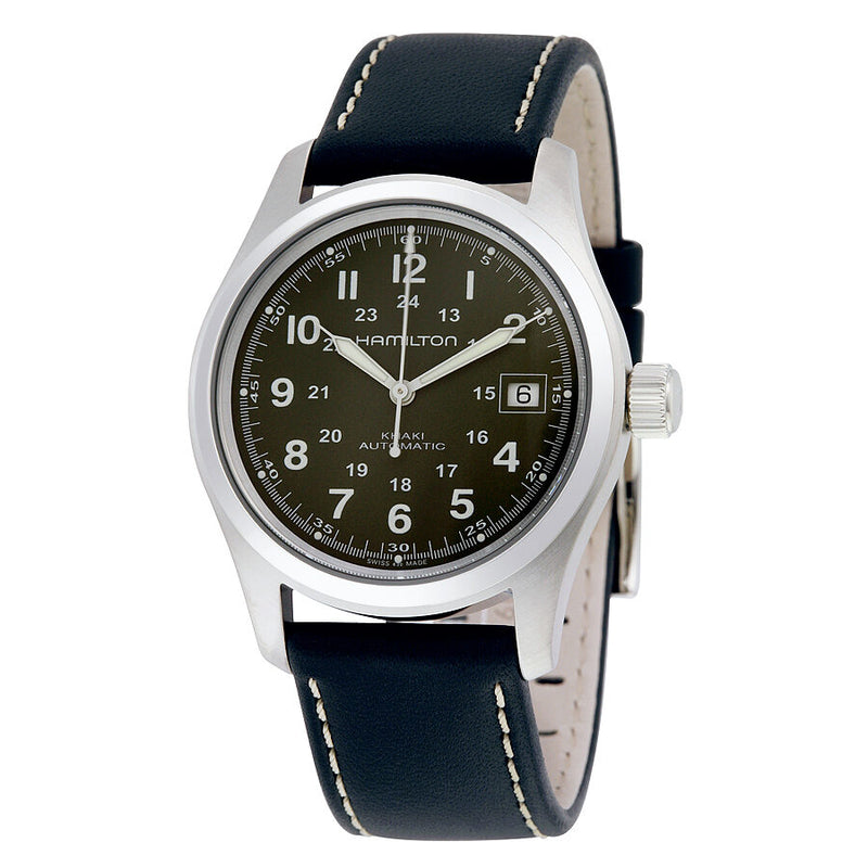Hamilton Khaki Field Automatic Dark Green Dial Men's Watch #H70455863 - Watches of America
