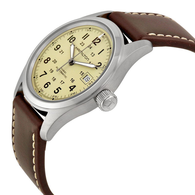 Hamilton Khaki Field Beige Dial Automatic Men's Watch #H70455523 - Watches of America #2