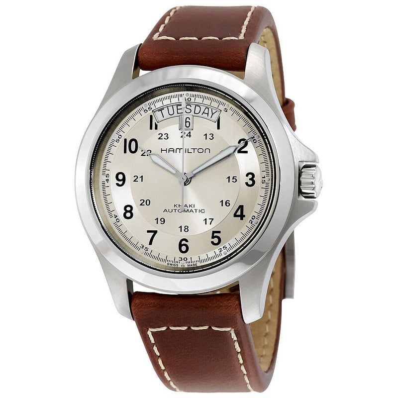 Hamilton Khaki Field King Automatic Silver Dial Men's Watch #H64455523 - Watches of America