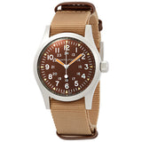 Hamilton Khaki Field Mechanical Brown Dial Men's Watch #H69429901 - Watches of America