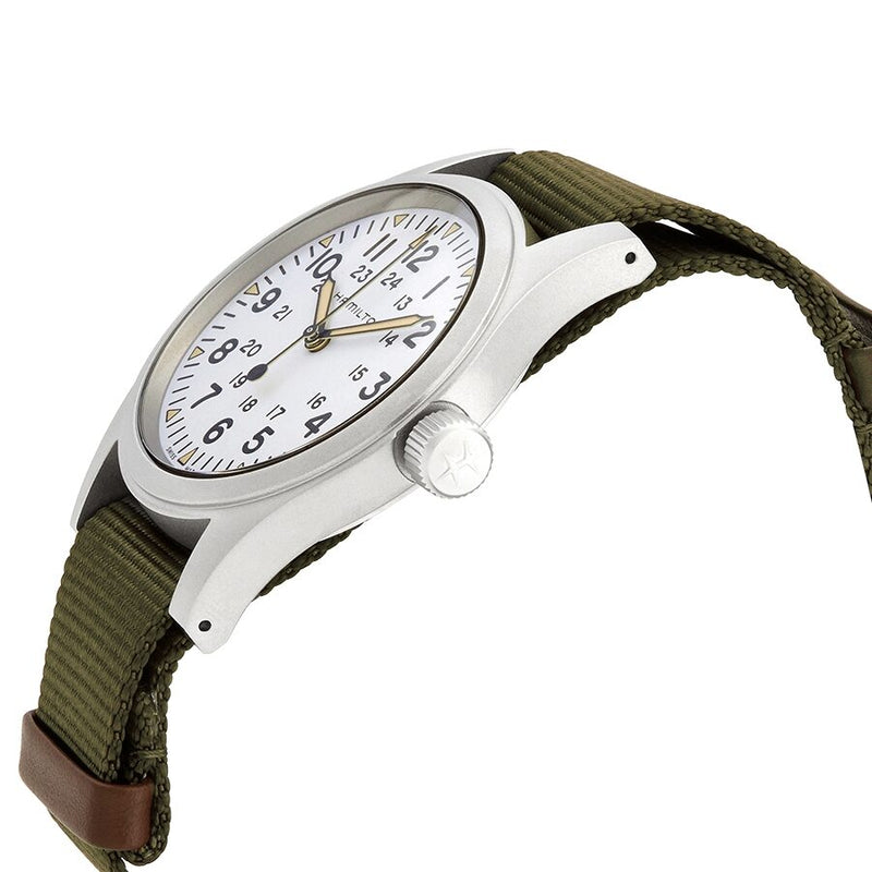 Hamilton Khaki Field Mechanical White Dial Men's Watch #H69439411 - Watches of America #2