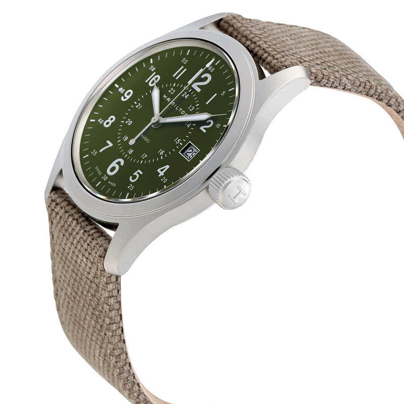 Hamilton Khaki Field Olive Geen Dial Men's Watch #H68201963 - Watches of America #2
