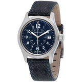 Hamilton Khaki Field Blue Dial Blue Canvas Men's Watch #H68201943 - Watches of America
