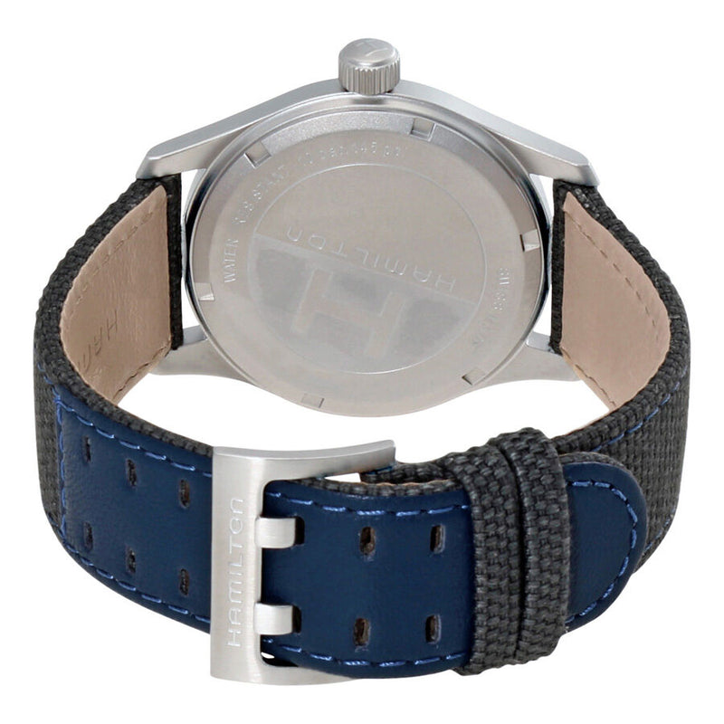 Hamilton Khaki Field Blue Dial Blue Canvas Men's Watch #H68201943 - Watches of America #3