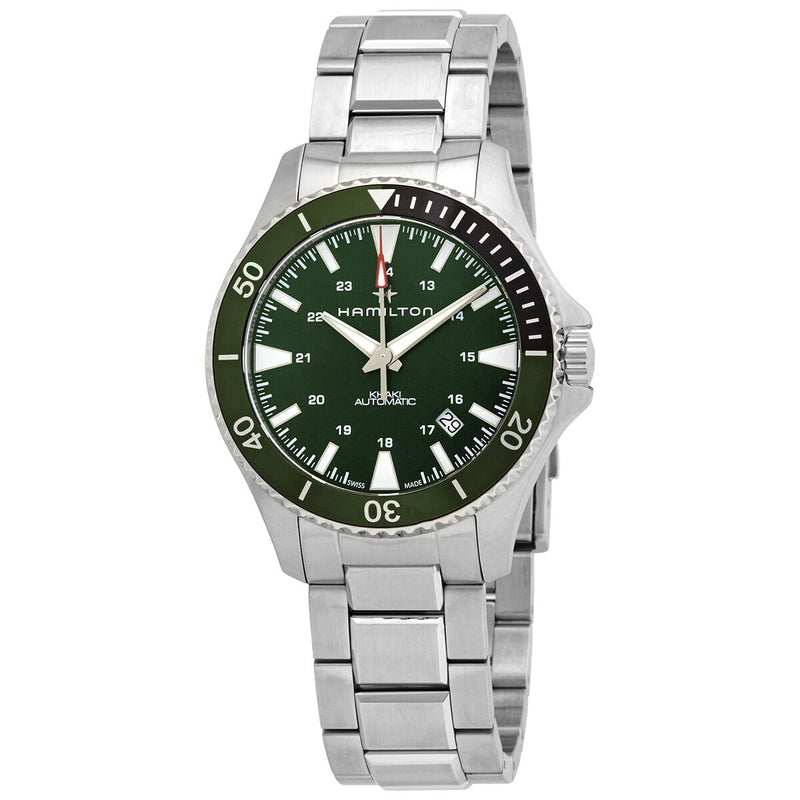 Hamilton Khaki Navy Automatic Green Dial Men's Watch #H82375161 - Watches of America