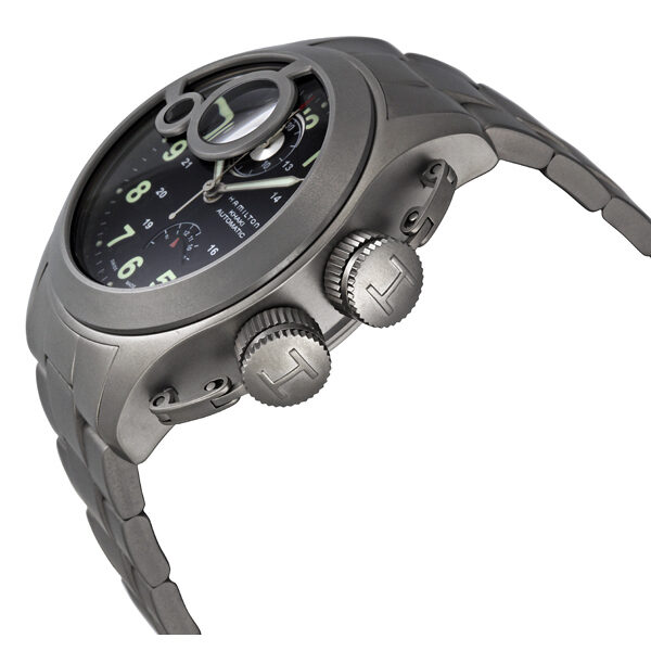 Hamilton Khaki Navy Frogman Black Dial Men's Watch #H77746133 - Watches of America #2