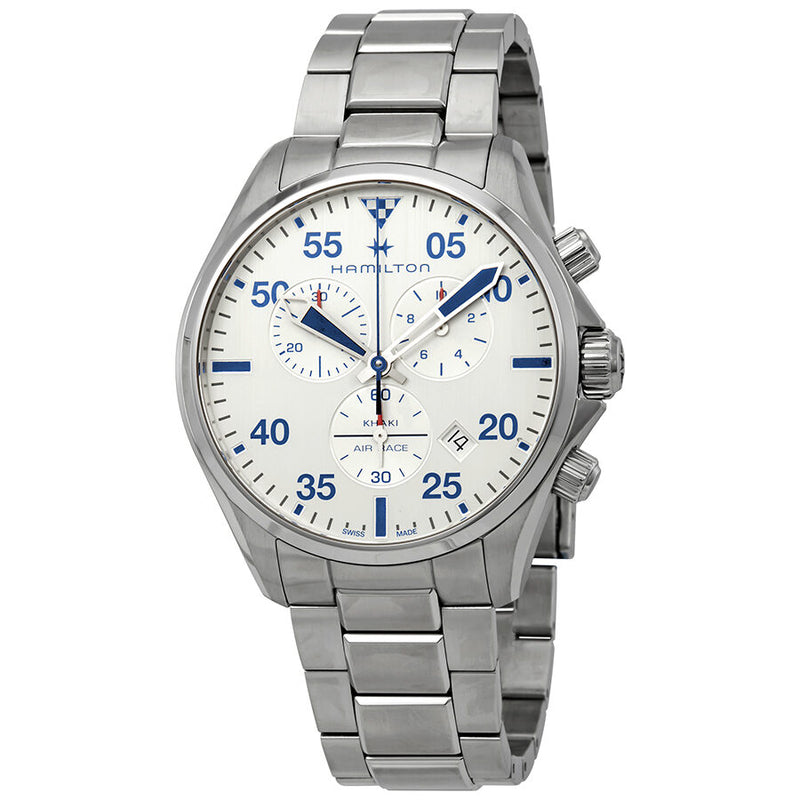 Hamilton Khaki Pilot Chronograph Silver Dial Men's Watch #H76712151 - Watches of America