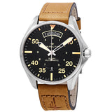 Hamilton Khaki Pilot Day Date Automatic Black Dial Men's Watch #H64645531 - Watches of America