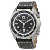Hamilton Khaki Pilot Pioneer Automatic Black Dial Black Leather Men's Watch #H76455933 - Watches of America