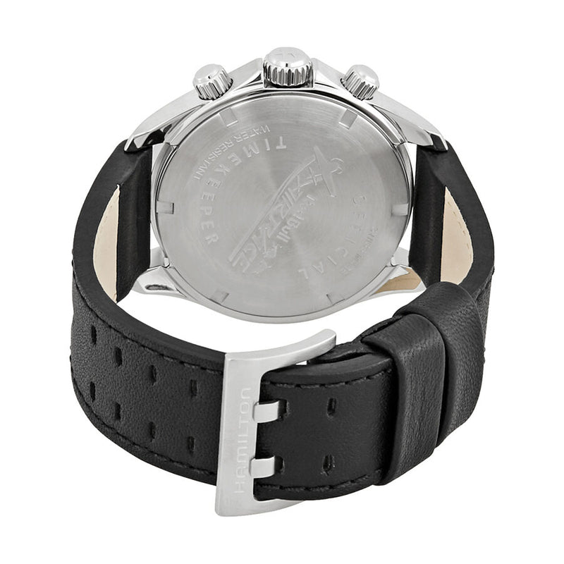 Hamilton Khaki Pilot Silver Dial Black Leather Men's Watch #H76712751 - Watches of America #3