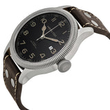 Hamilton Khaki Pioneer Black Dial Leather Men's Watch #H60515533 - Watches of America #2