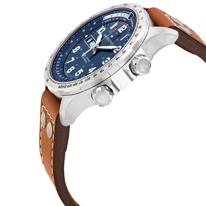 Hamilton Khaki Aviation X-Wind Automatic Blue Dial Men's Watch #H77765541 - Watches of America #2