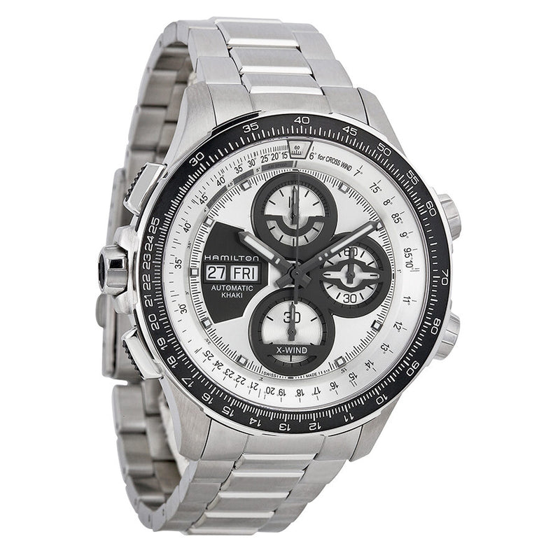 Hamilton Khaki X-Wind Automatic Silver Dial Men's Watch #H77726151 - Watches of America