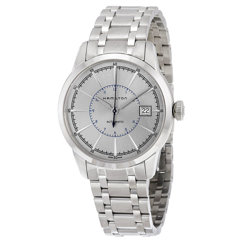 Hamilton Railroad Silver Dial Stainless Steel Men's Watch #H40555181 - Watches of America