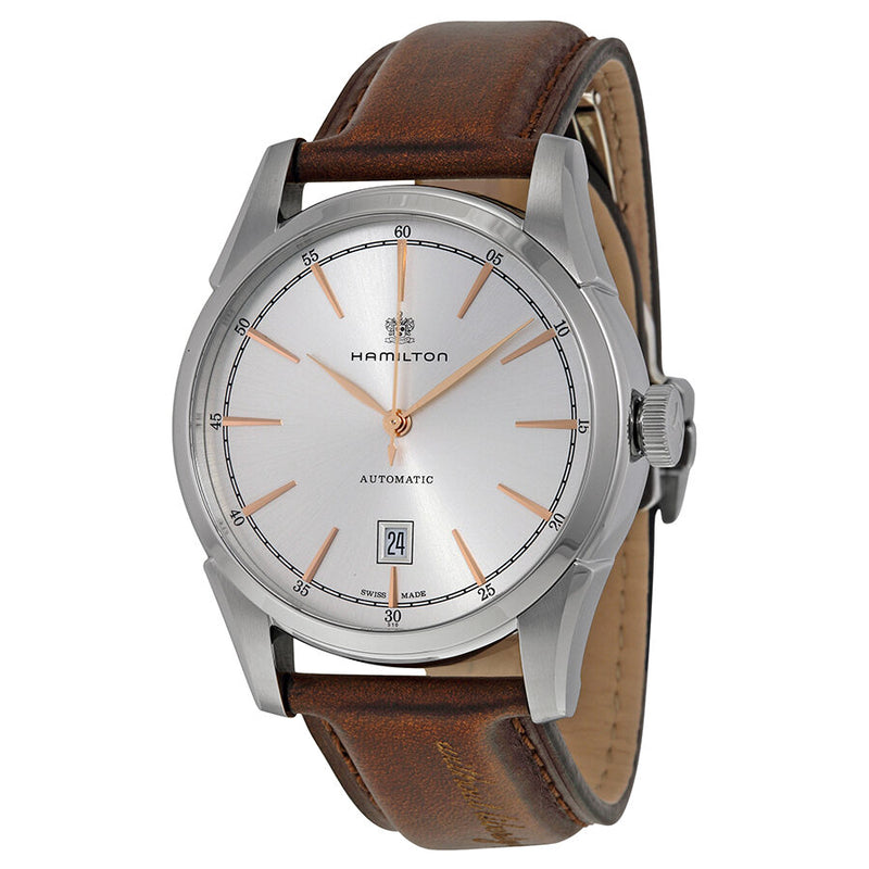 Hamilton Spirit of Liberty Automatic Silver Dial Men's Watch #H42415551 - Watches of America