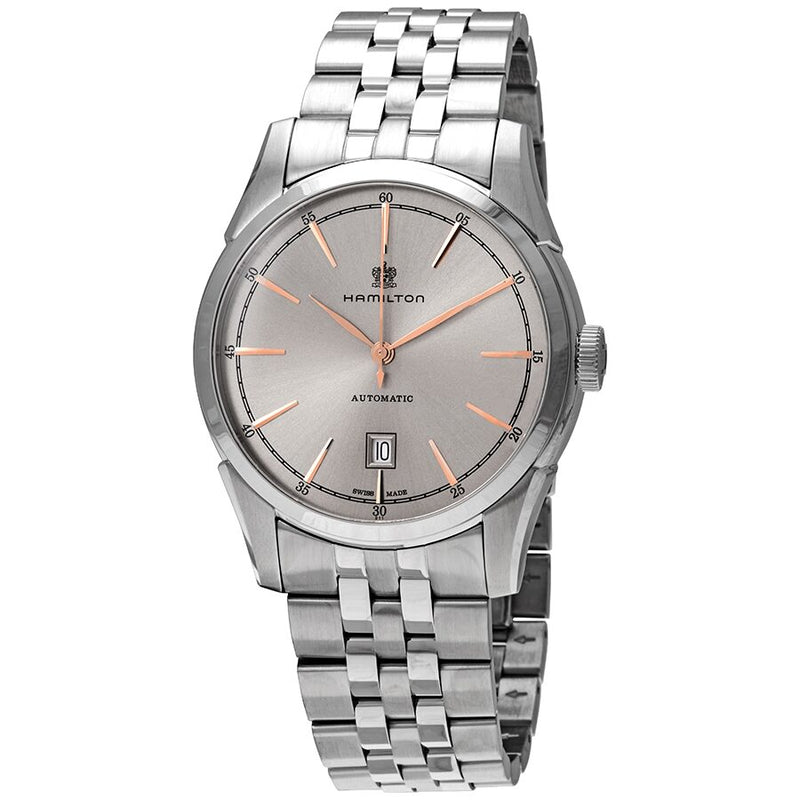 Hamilton Spirit of Liberty Automatic Silver Dial Men's Watch #H42415102 - Watches of America