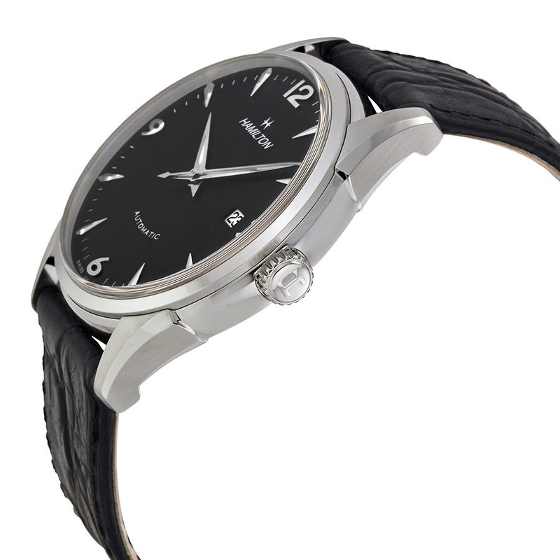 Hamilton Thinomatic Black Dial Black Leather Strap Men's Watch #H38715731 - Watches of America #2
