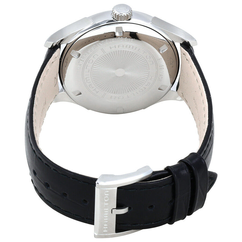 Hamilton Valiant Silver Dial Black Leather Men's Watch #H39515754 - Watches of America #3