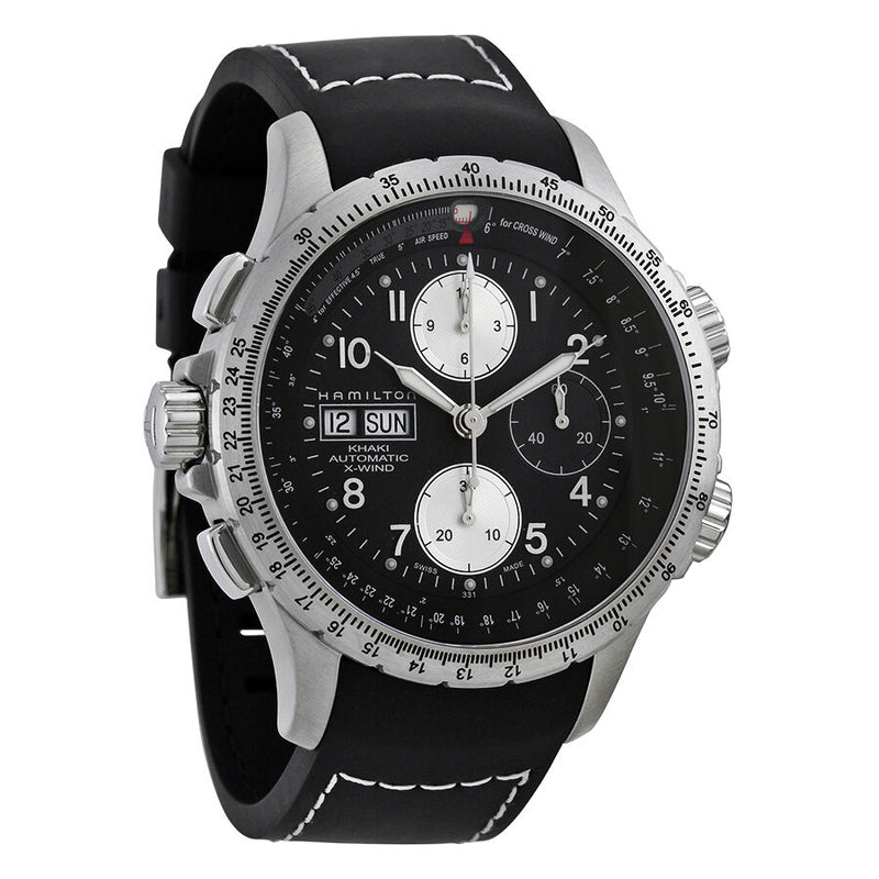 Hamilton X-Wind Black Dial Automatic Chronograph Men's Watch #H77616333 - Watches of America