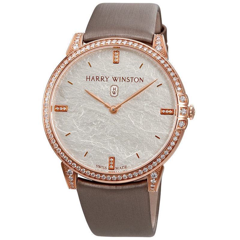 Harry Winston 18K Rose Gold Diamond Ladies Watch #MIDQHM39RR004 - Watches of America