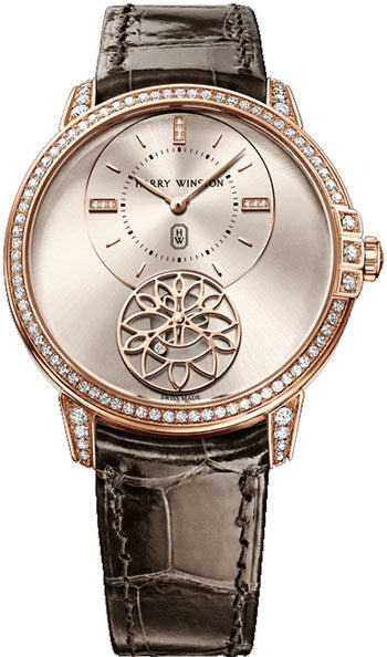 Harry Winston Midnight Champagne Rose-toned Dial Automatic Men's Watch #MIDASS39RR001 - Watches of America